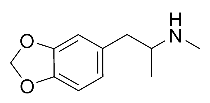 Химическая формула метилендиоксиметамфетамина