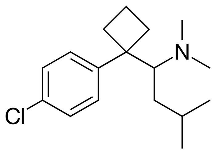 Сибутрамин - структурная формула действующего вещества препарата Редуксин