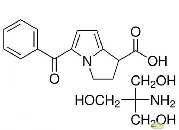 Кеторолак трометамин - структурная формула действующего вещества препарата Кетанов