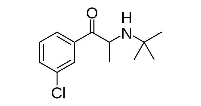 Бупропион - структурная формула действующего вещества препарата Зибан