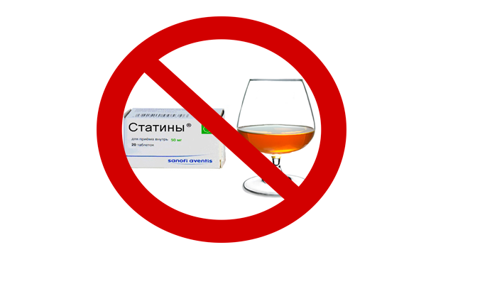 Запрет на смешивание алкоголя со статинами