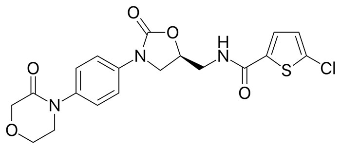 Ривароксабан - структурная формула действующего вещества препарата Ксарелто