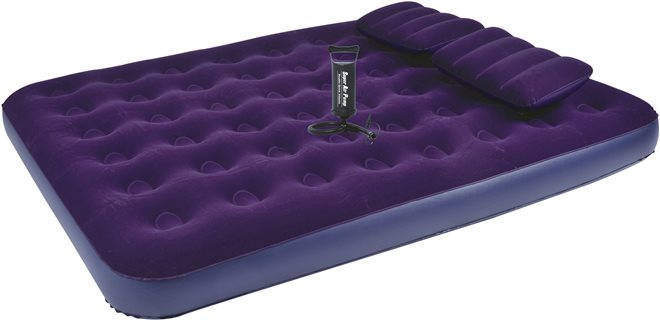 Relax Flocked Air Bed Queen